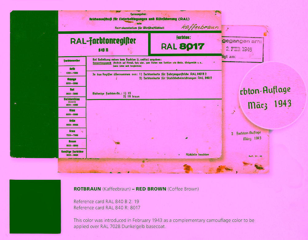 Reference Card RAL 8017